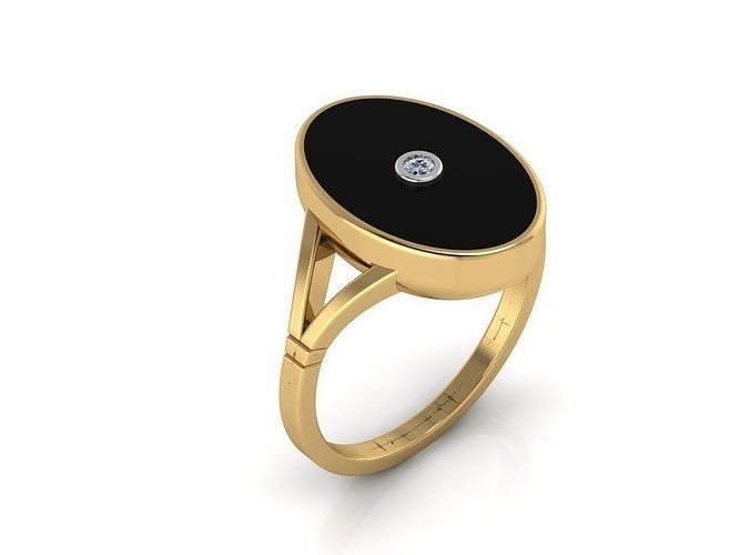 oval enemal ring 398 Free 3D print model