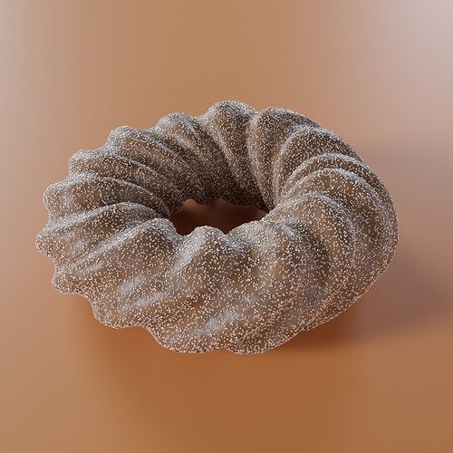 sugar donut 3D model
