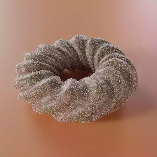 sugar donut 3D model