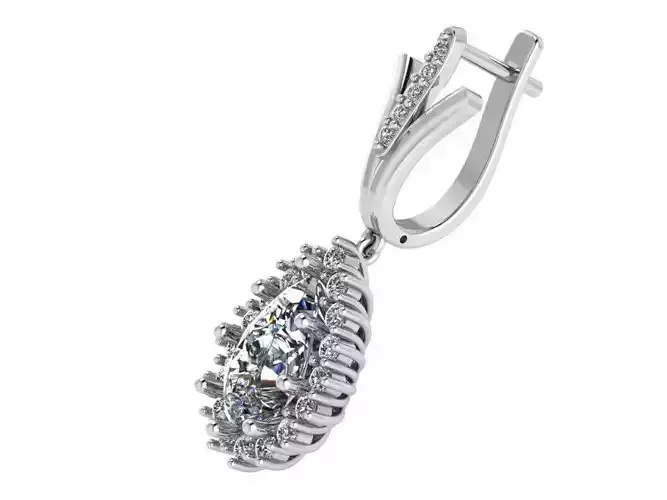 pear cluster fashion earring 402