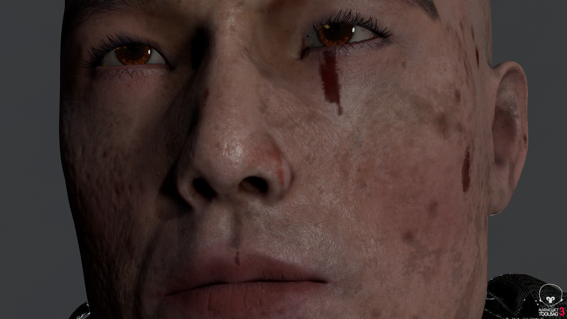 Samurai Low-poly 3D model_20