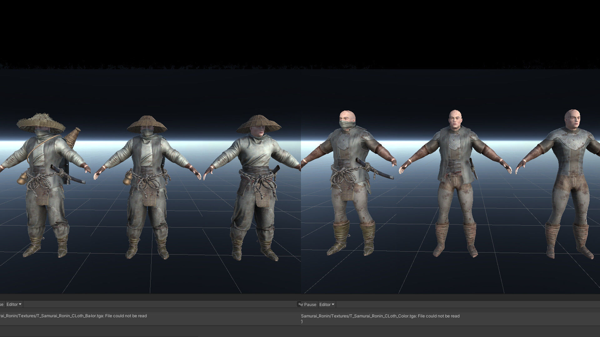 Samurai Low-poly 3D model_36