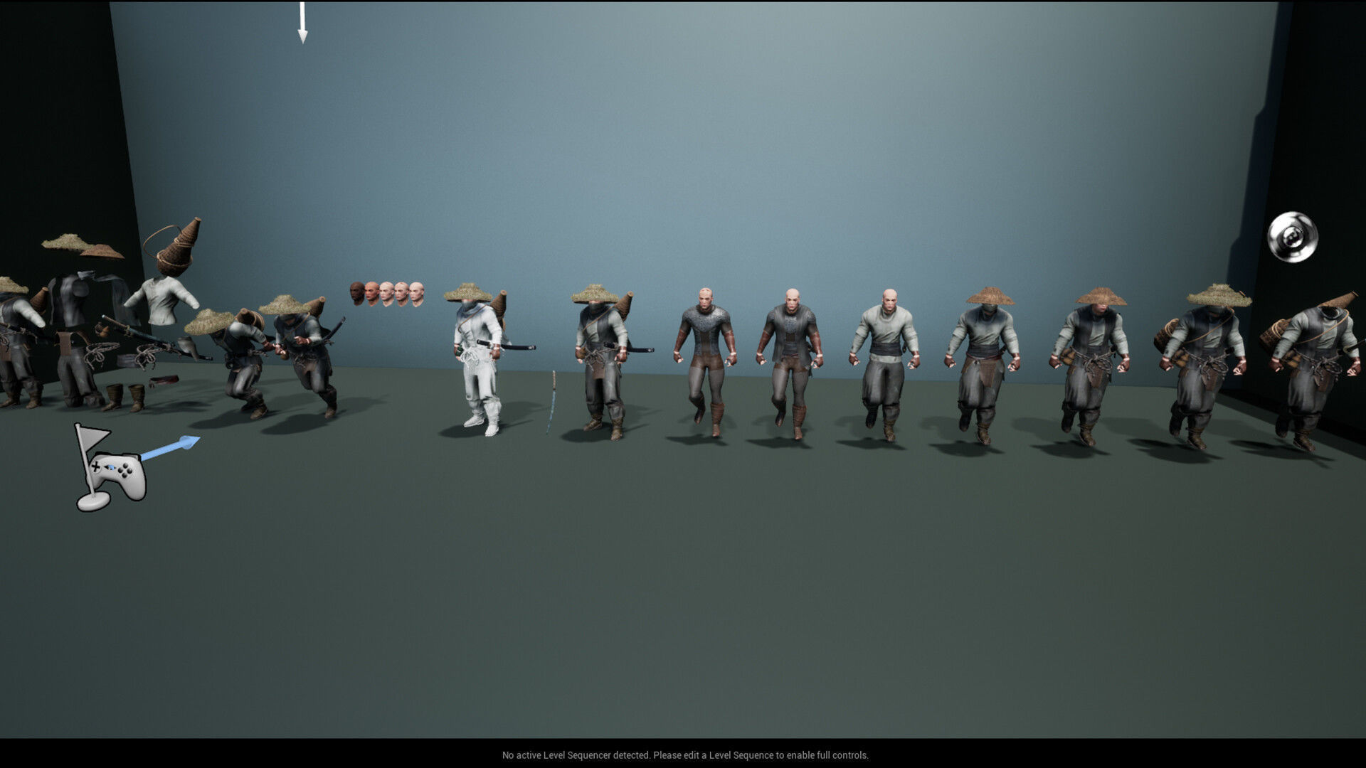 Samurai Low-poly 3D model_35