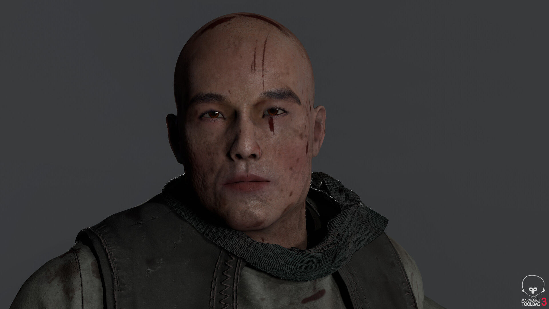 Samurai Low-poly 3D model_18