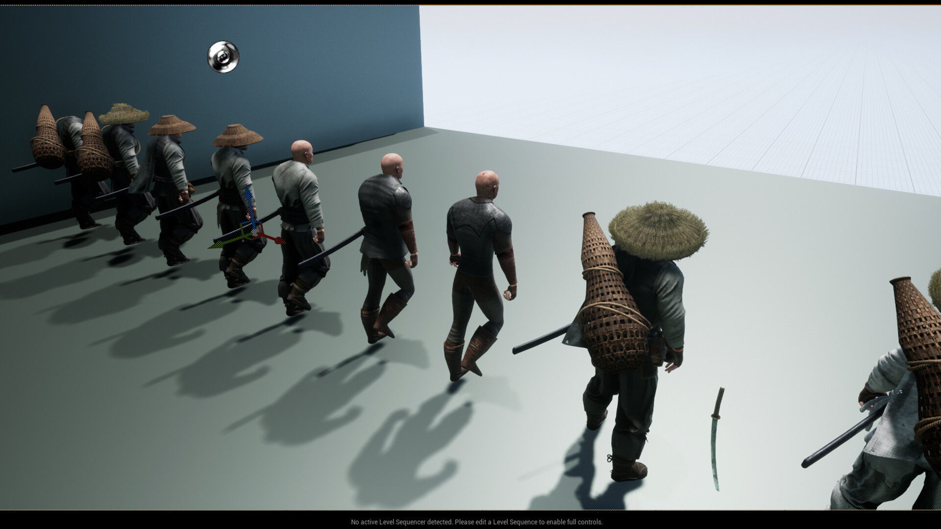 Samurai Low-poly 3D model_40