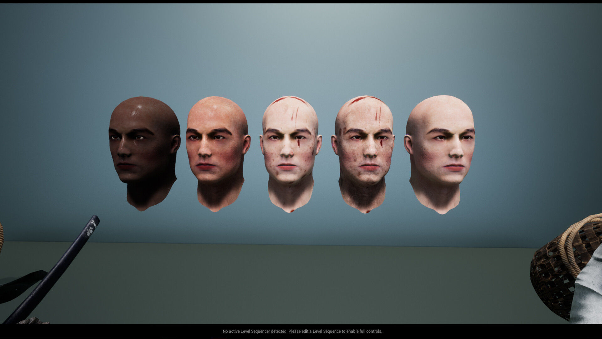 Samurai Low-poly 3D model_27