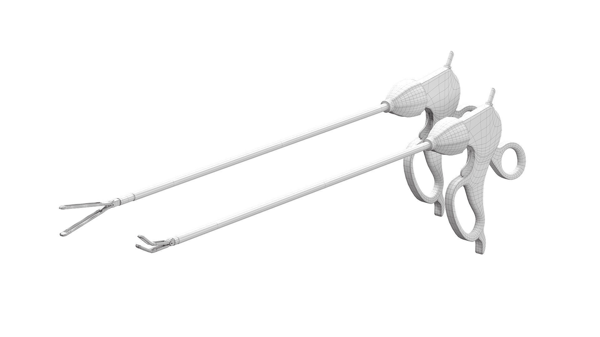 Laparoscopic Bowel Grasper 3D model_4