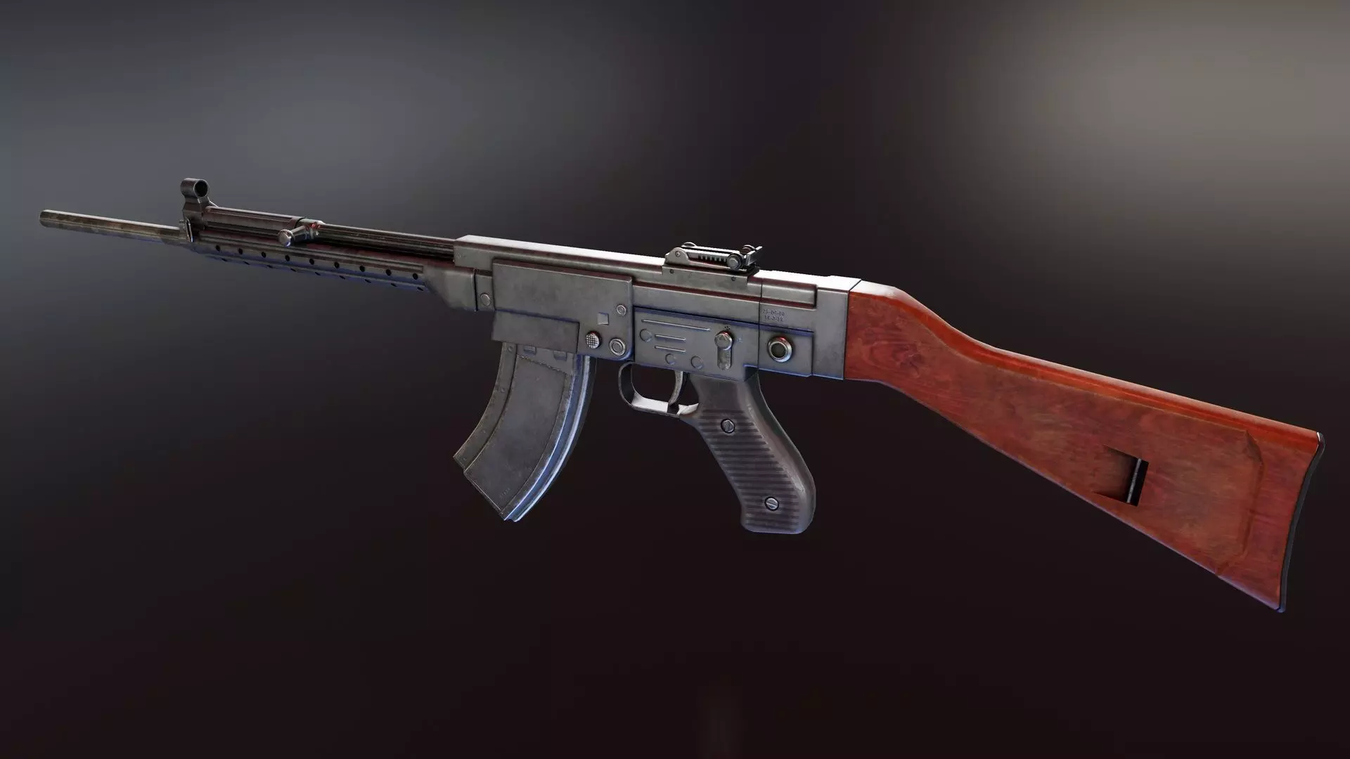 NDR Rifle Low-poly 3D model