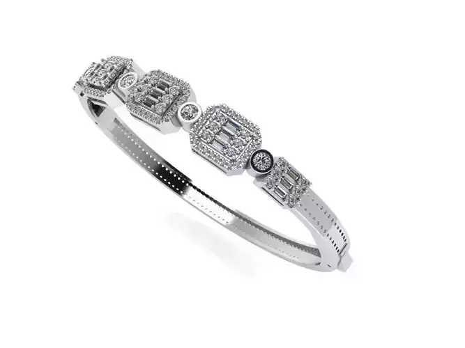 illusion emerald shape bracelet 409