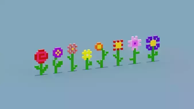 Pixel Flowers