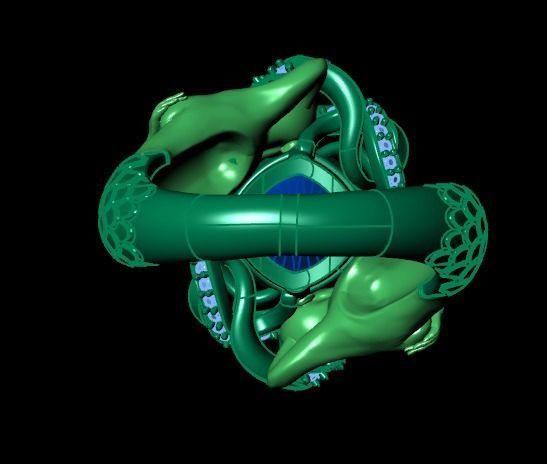 mermaid ring 3D print model_12