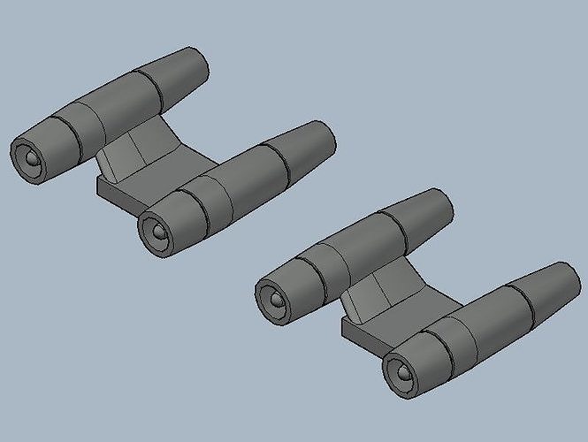 hypercruise jet engines up and downside for brick players 3D print model