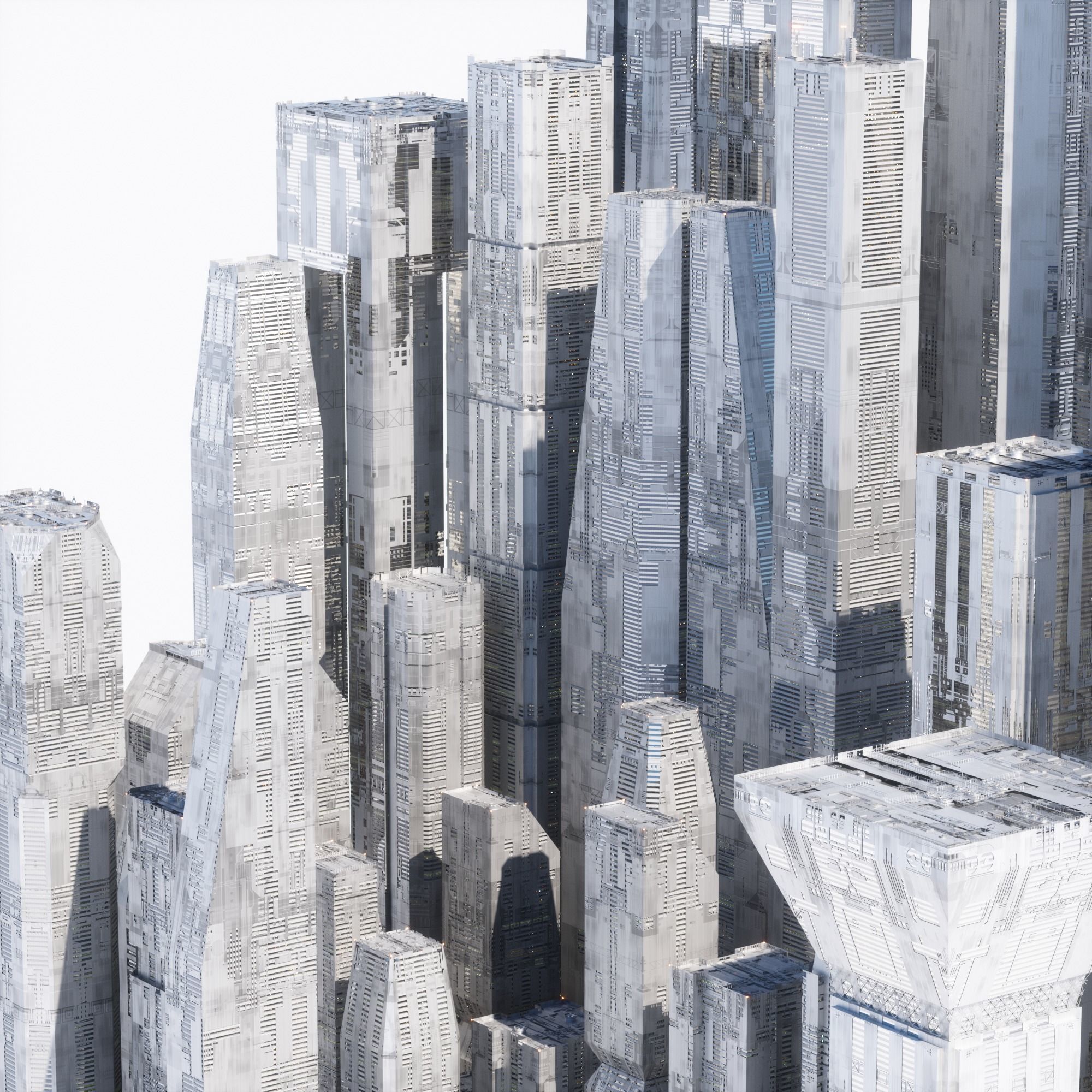 Ultra Detailed Sci-Fi Megastructures - Kit Bash - C4D Octane 3D model_8
