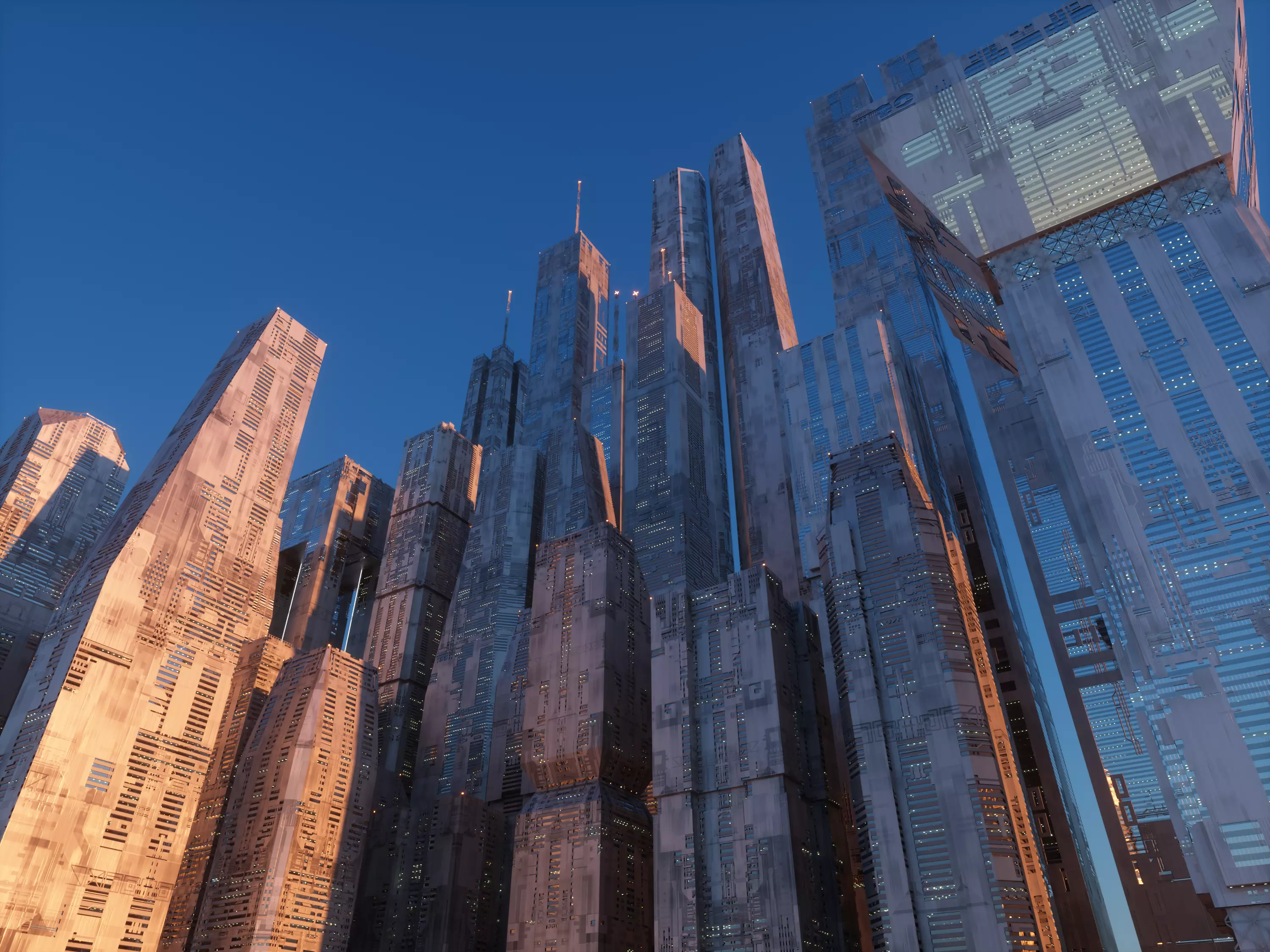 Ultra Detailed Sci-Fi Megastructures - Kit Bash - C4D Octane 3D model_0