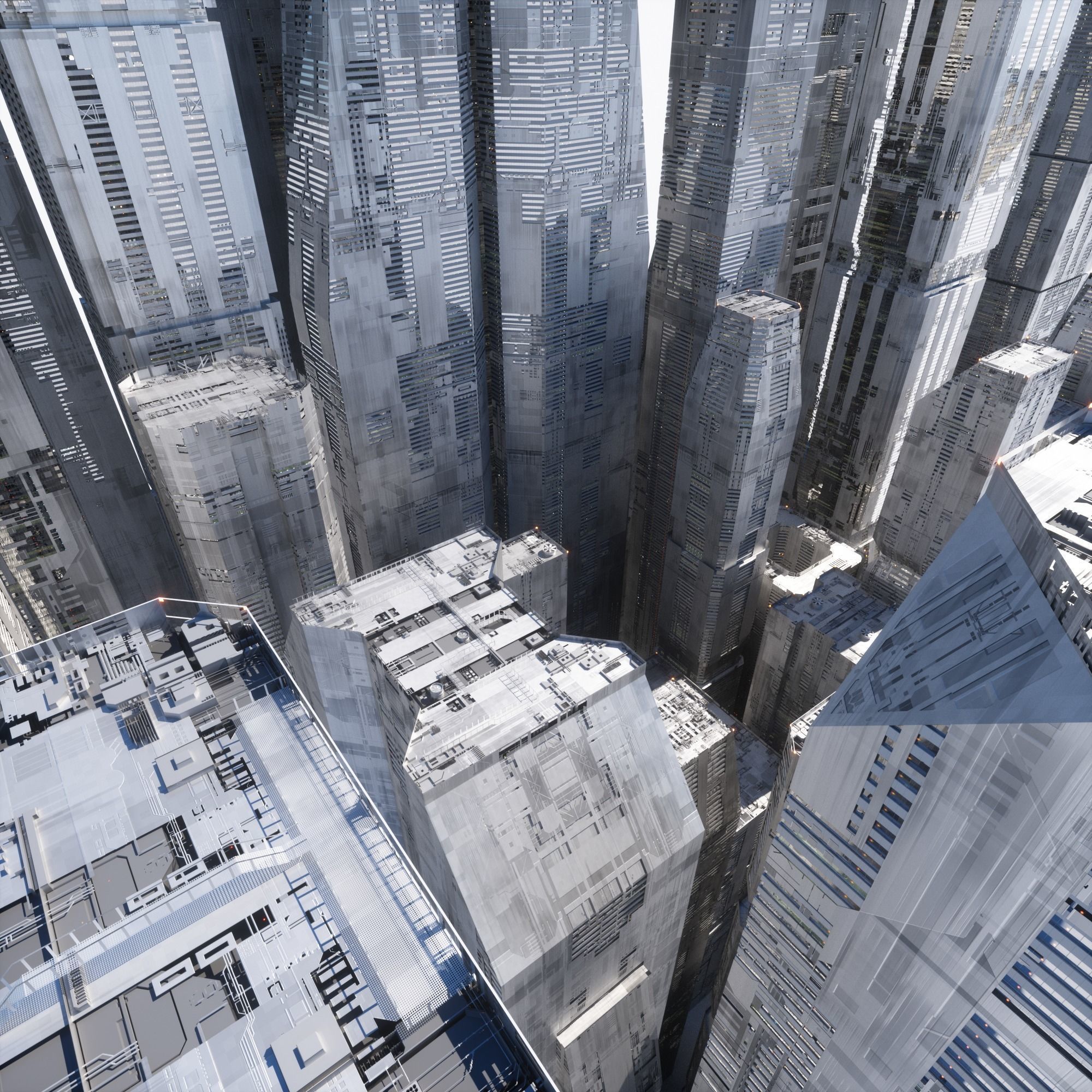 Ultra Detailed Sci-Fi Megastructures - Kit Bash - C4D Octane 3D model_15