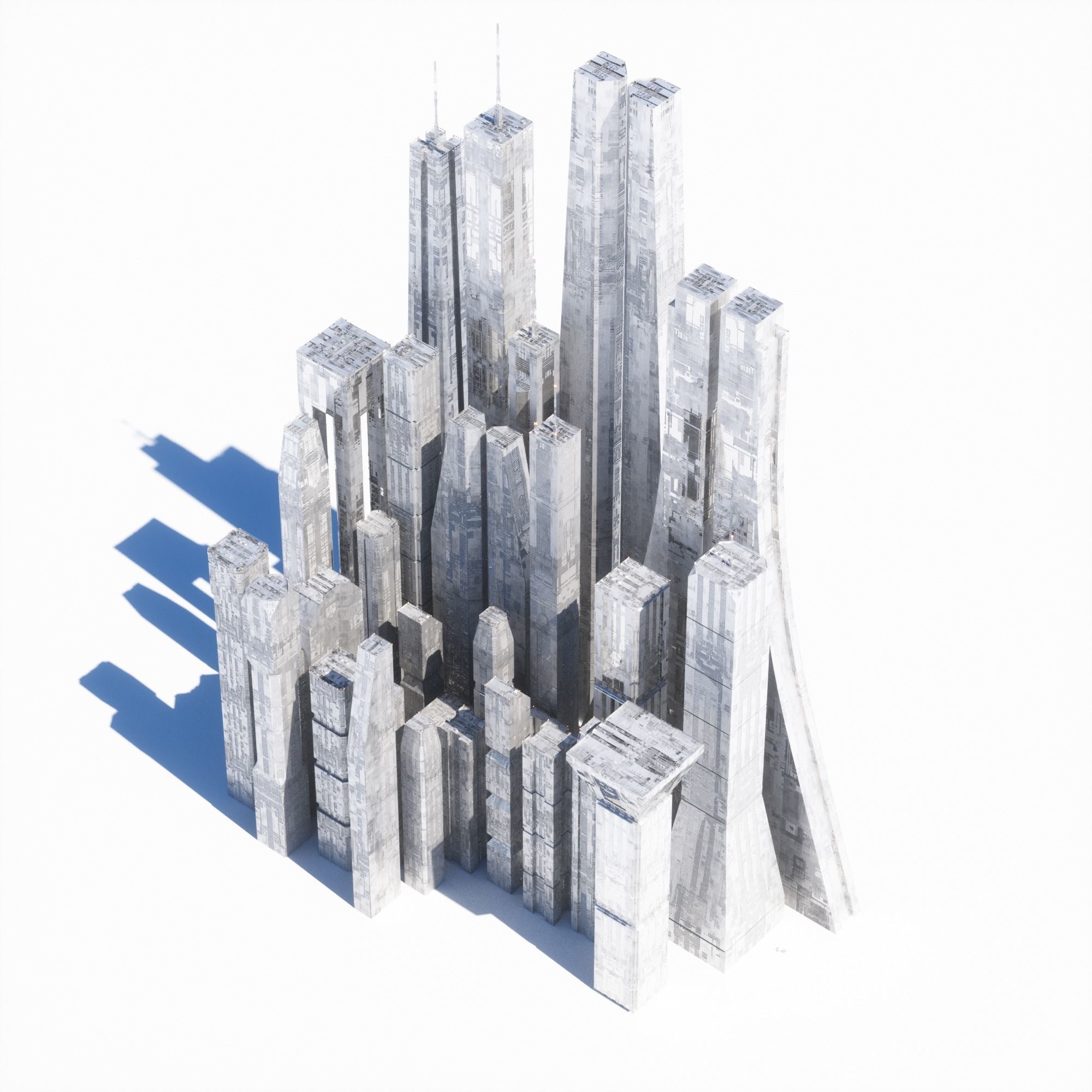 Ultra Detailed Sci-Fi Megastructures - Kit Bash - C4D Octane 3D model_7