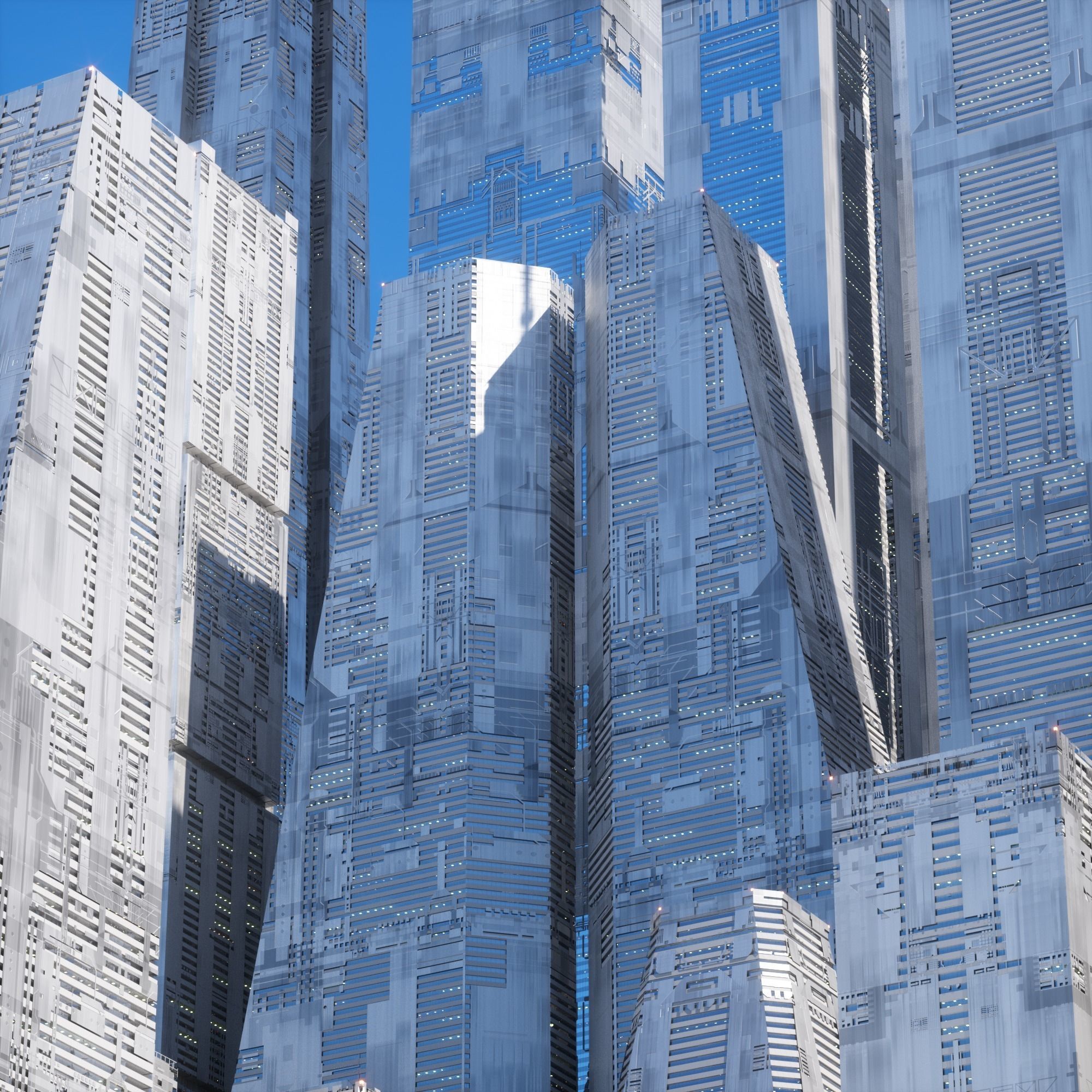 Ultra Detailed Sci-Fi Megastructures - Kit Bash - C4D Octane 3D model_13