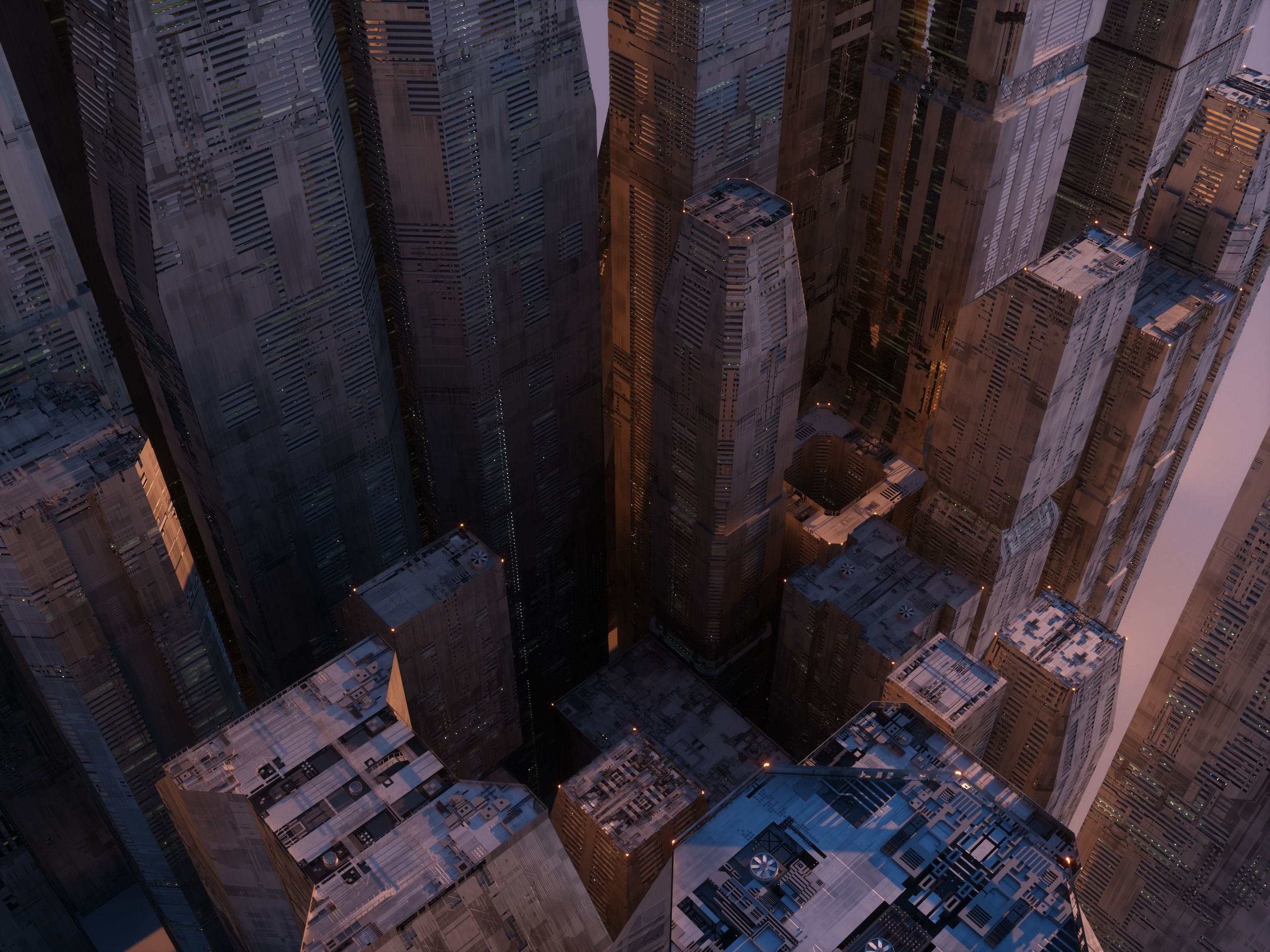 Ultra Detailed Sci-Fi Megastructures - Kit Bash - C4D Octane 3D model_2