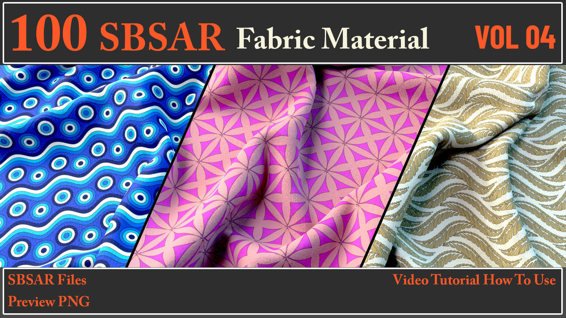 100 SBSAR Files Fabric Materials VOL 04   Texture_9