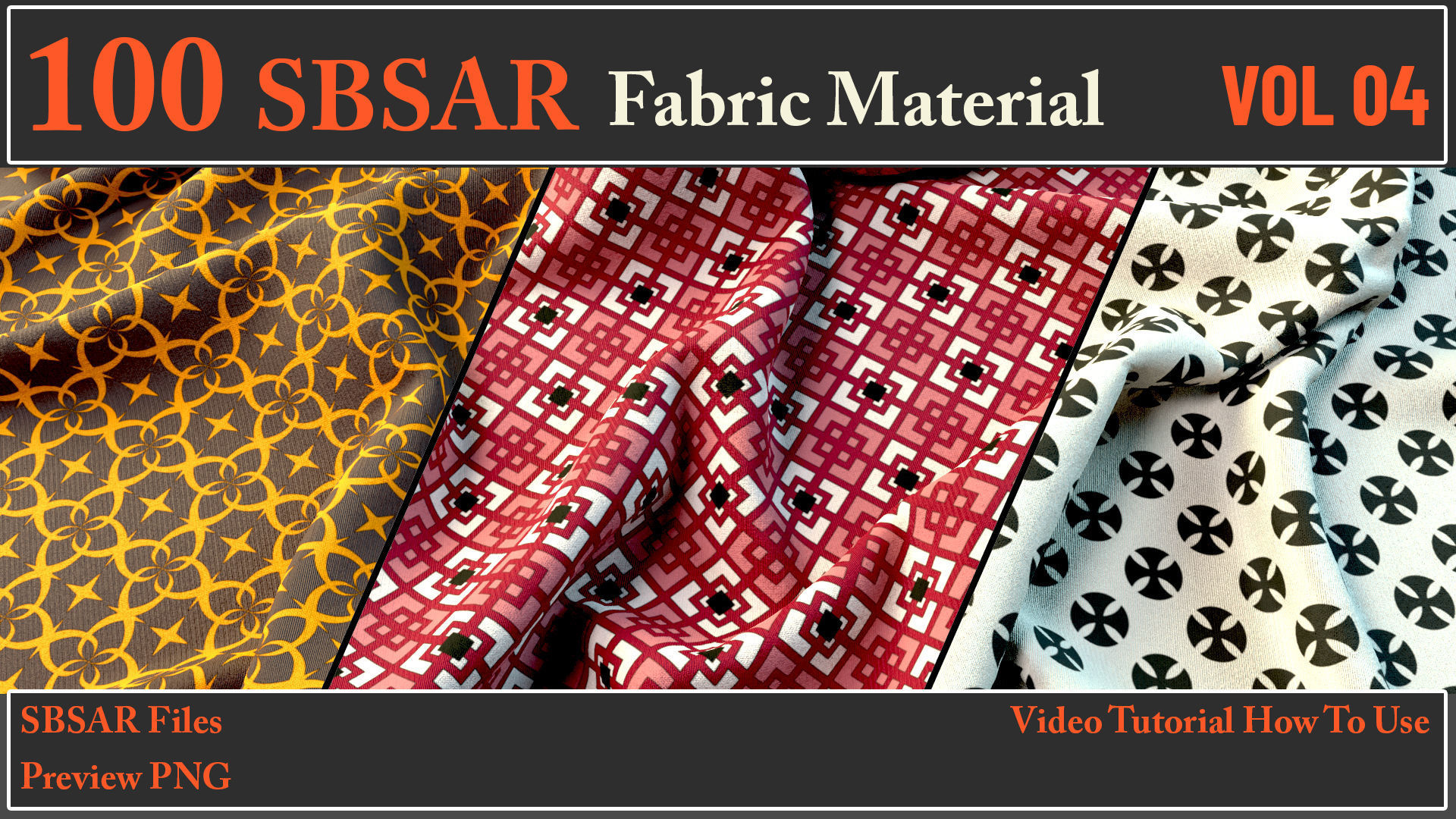 100 SBSAR Files Fabric Materials VOL 04   Texture_28