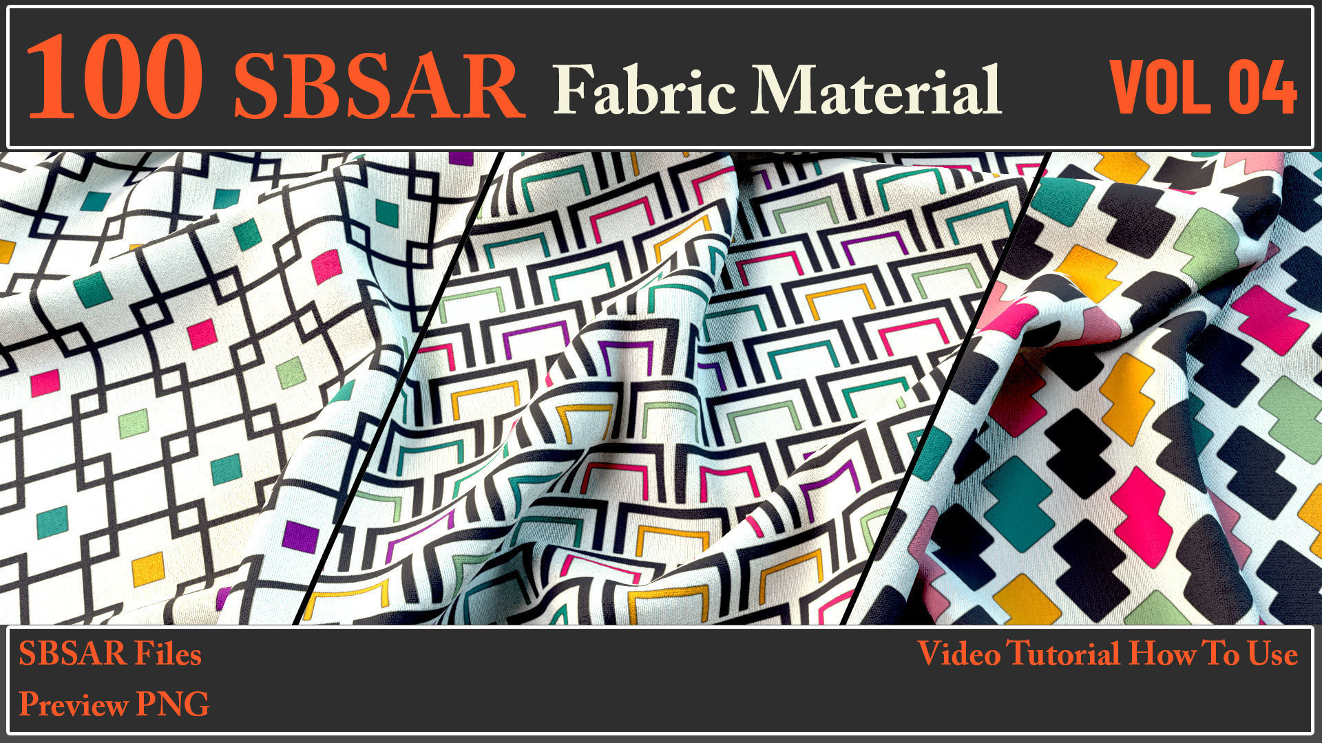 100 SBSAR Files Fabric Materials VOL 04   Texture_16