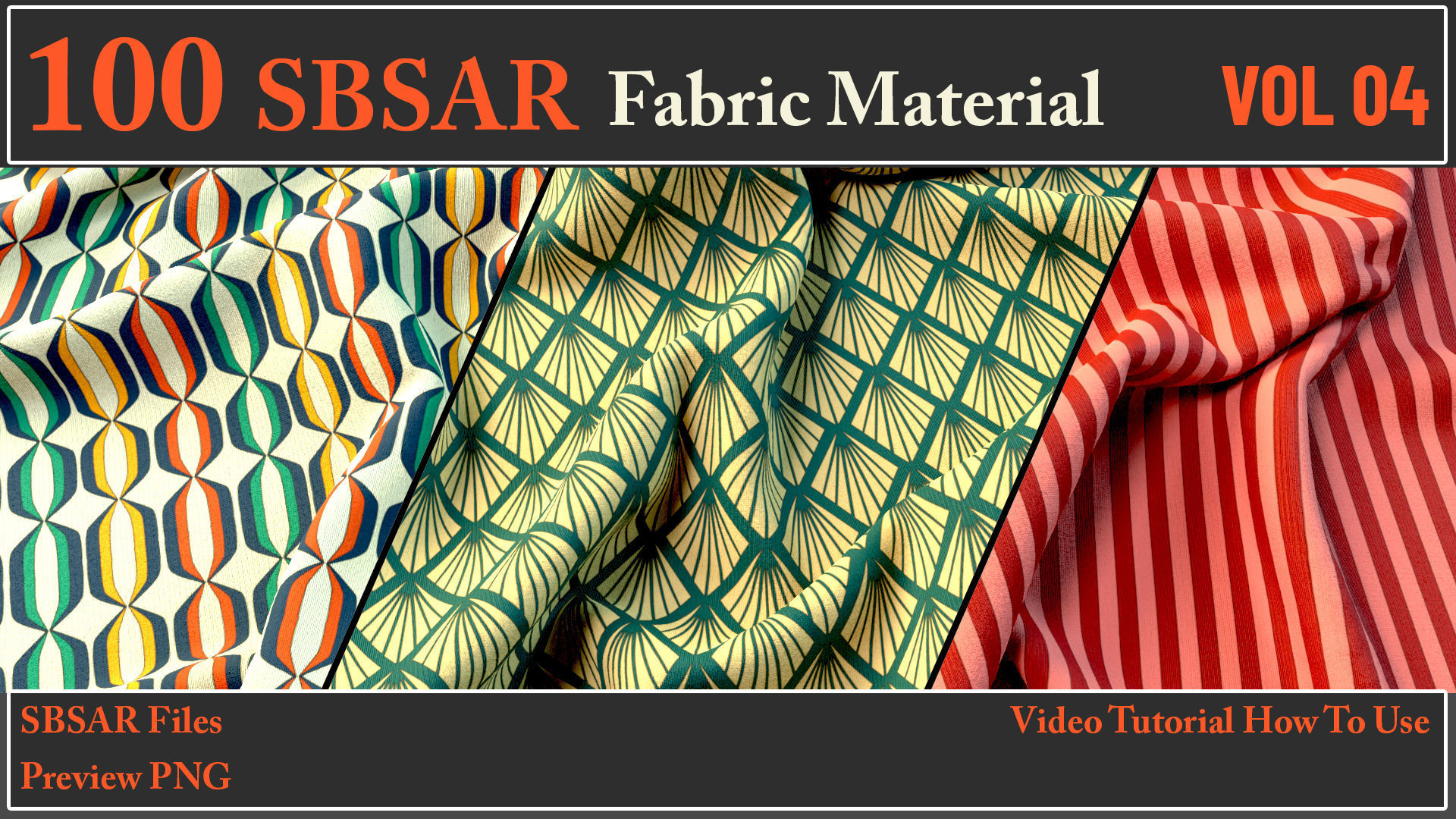 100 SBSAR Files Fabric Materials VOL 04   Texture_30