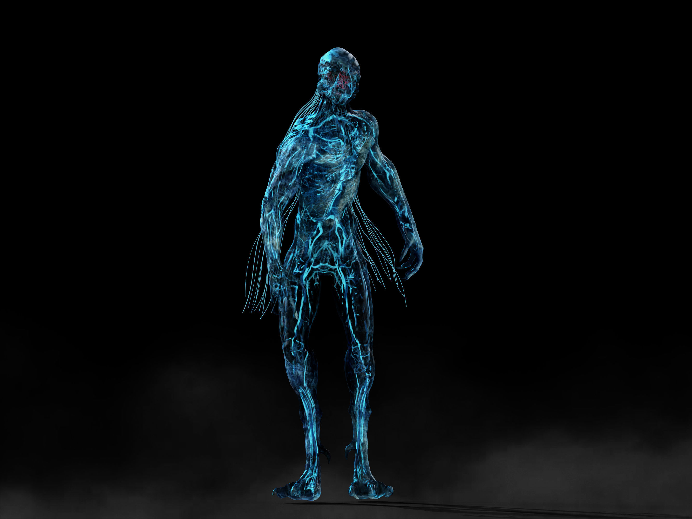 Alien Circulatory System Low-poly 3D model_6