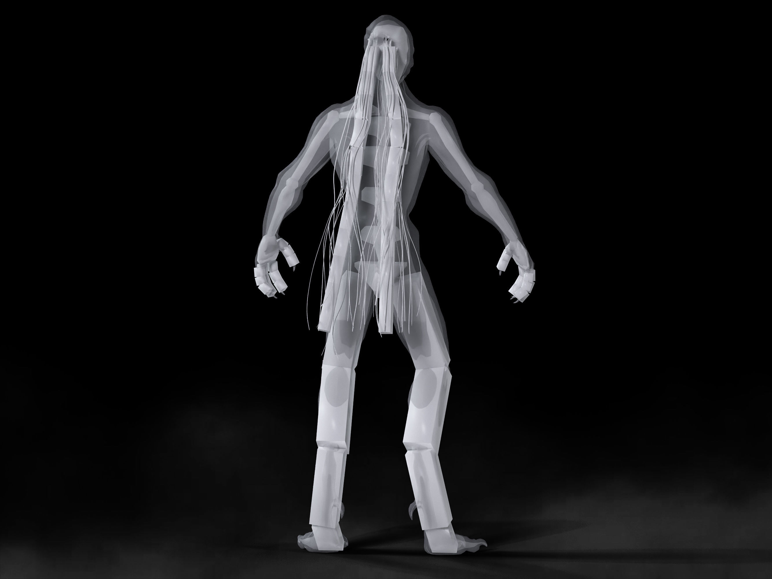 Alien Circulatory System Low-poly 3D model_12