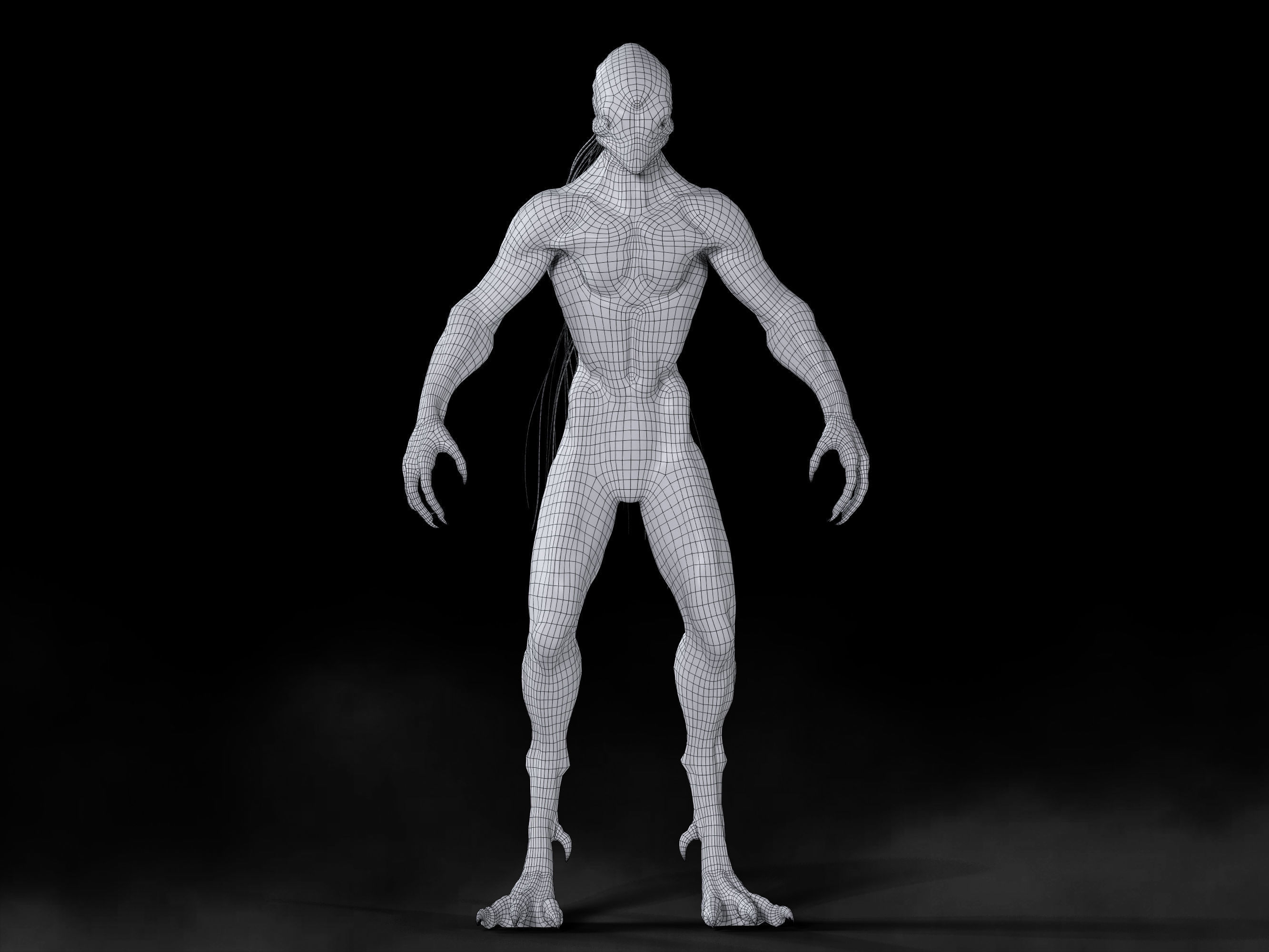 Alien Circulatory System Low-poly 3D model_10