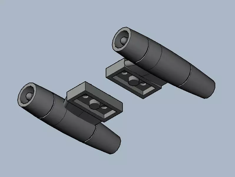 cruisycruise jet engine left and right for brick players 3D print model_0