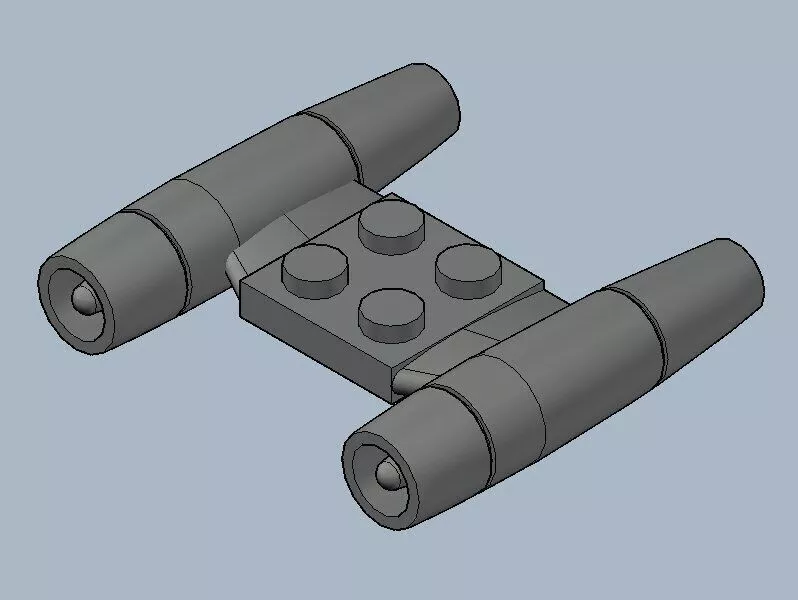 ultracruise jet engines for brick players 3D print model