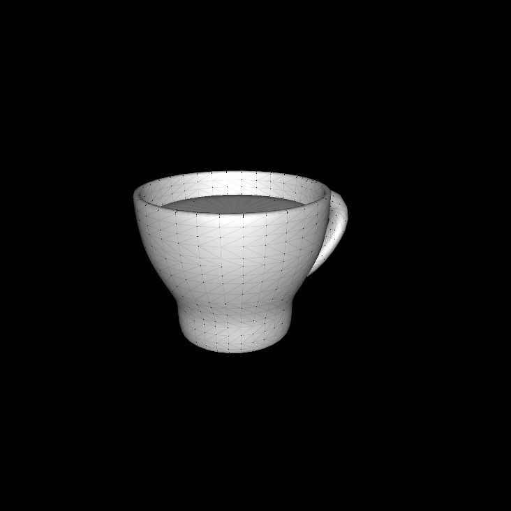 expresso glass cup 3D model_2