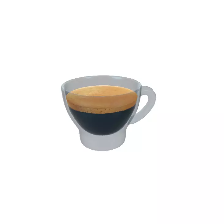 expresso glass cup 3D model_0