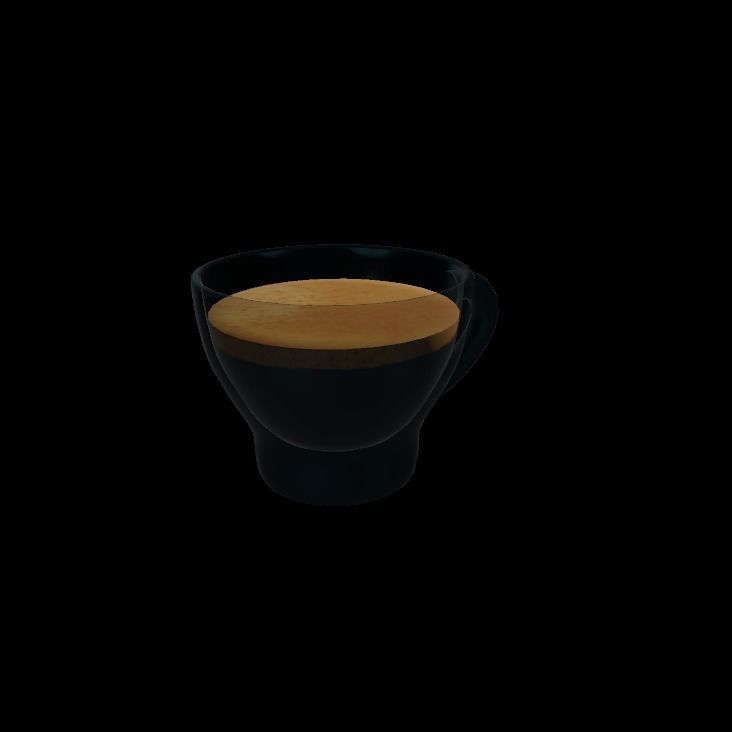 expresso glass cup 3D model_10