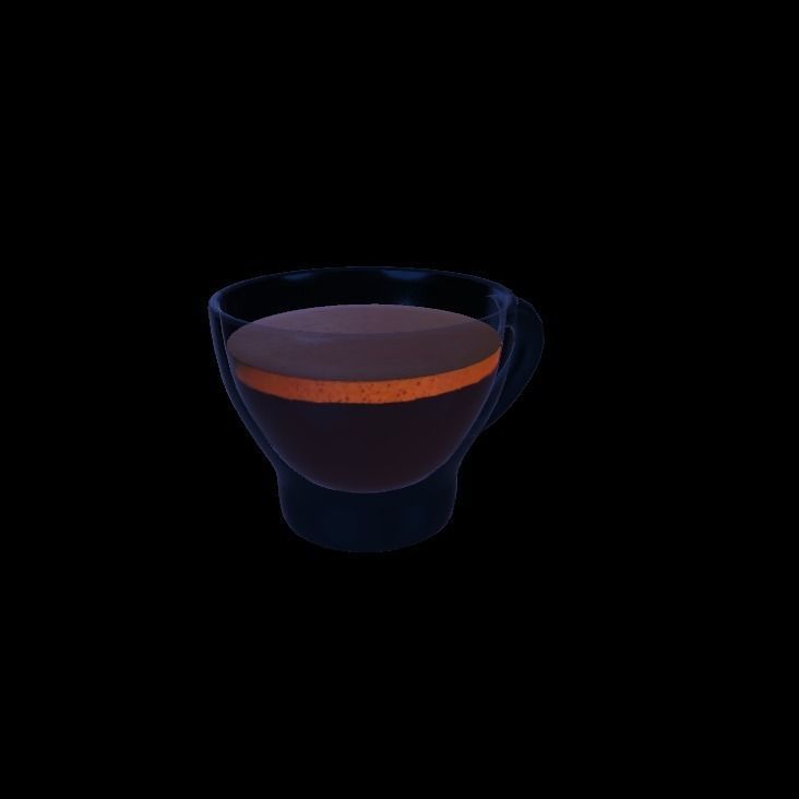 expresso glass cup 3D model_5