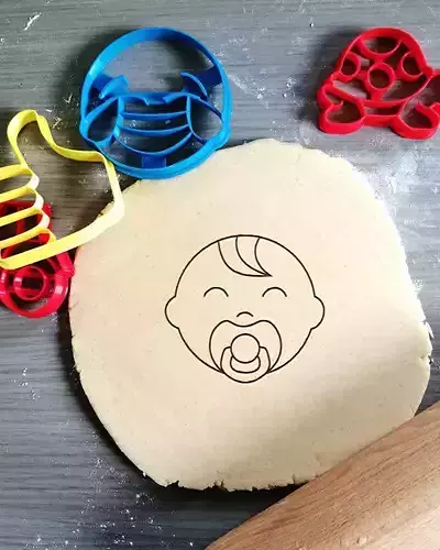 Baby Boy Cookie Cutter 3D print model