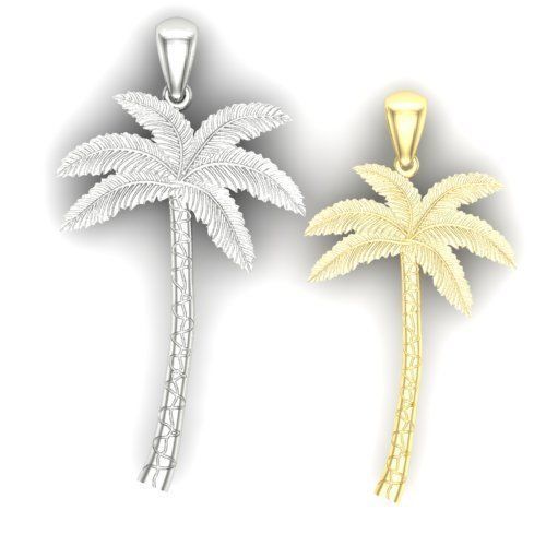 pendant Palm two options 3D print model_1