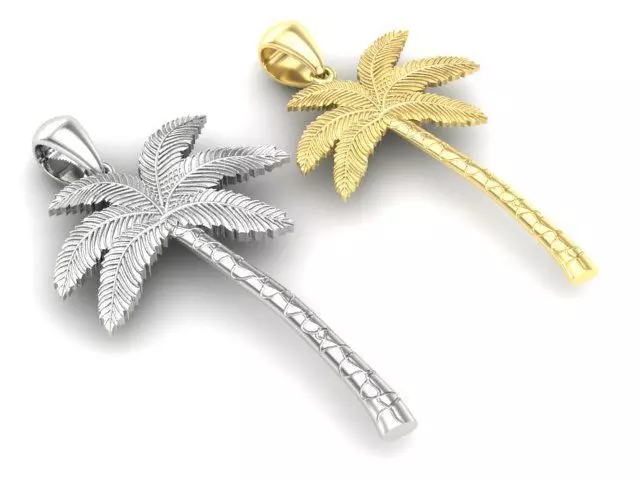 pendant Palm two options 3D print model_0