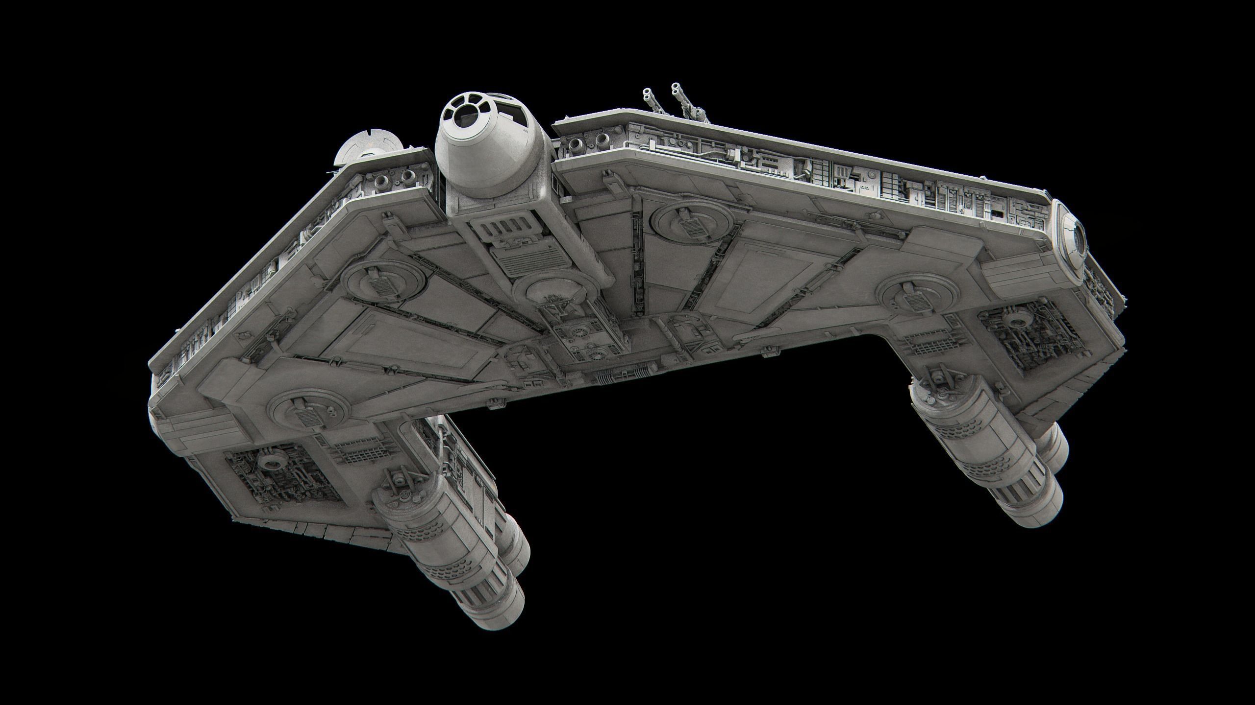 YT-3100 Cargoweb-class corellian freighter - Star Wars 3D model_5