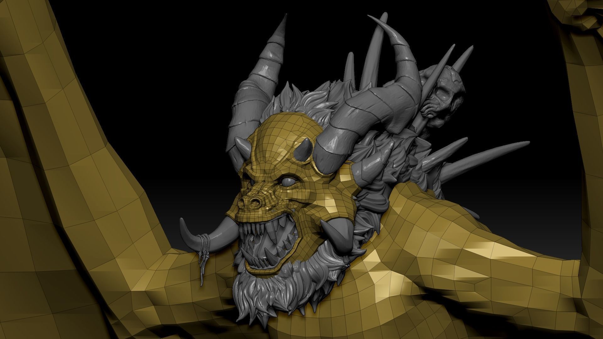 Harpy Vampire High Quality Sculpt 3D model_7