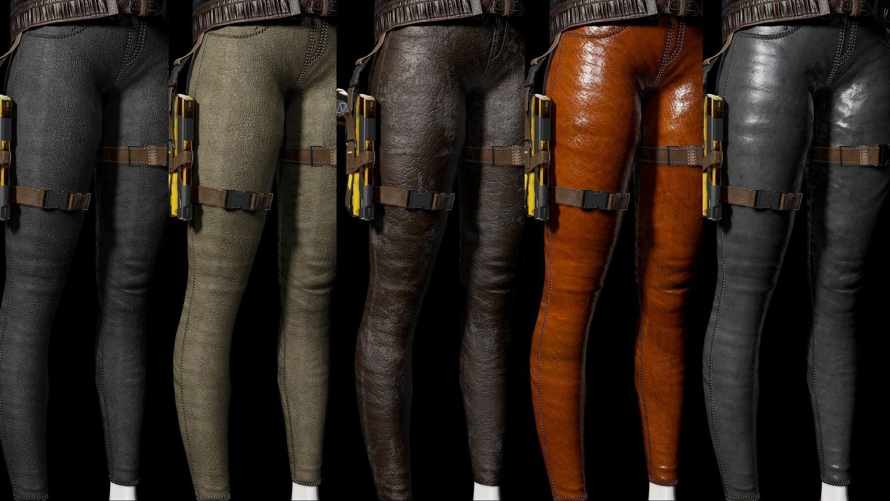 Cyberpunk Girl Low-poly 3D model_18