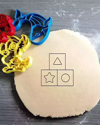 Baby Blocks Cookie Cutter 3D print model