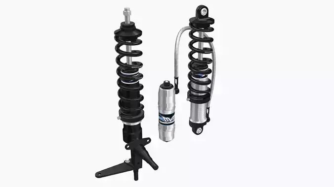 Menscer Motorsports Coilovers Low-poly 3D model