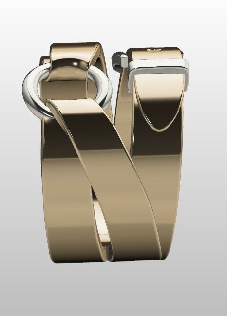 belt ring 3D print model_11