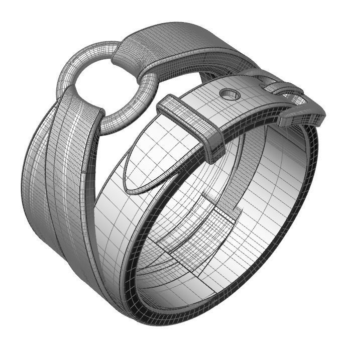 belt ring 3D print model_15
