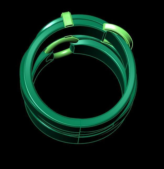 belt ring 3D print model_10