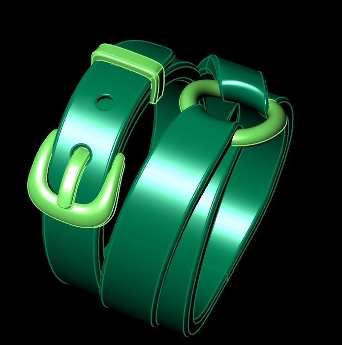 belt ring 3D print model_16