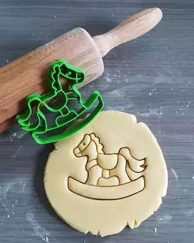 Rocking Horse Cookie Cutter 3D print model