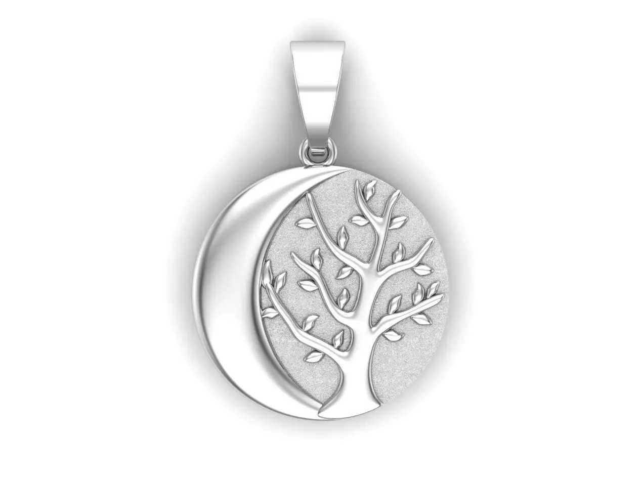 Tree pendant 3D print model_0