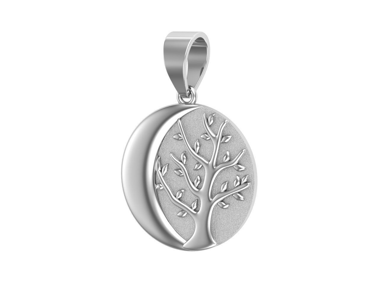 Tree pendant 3D print model_1
